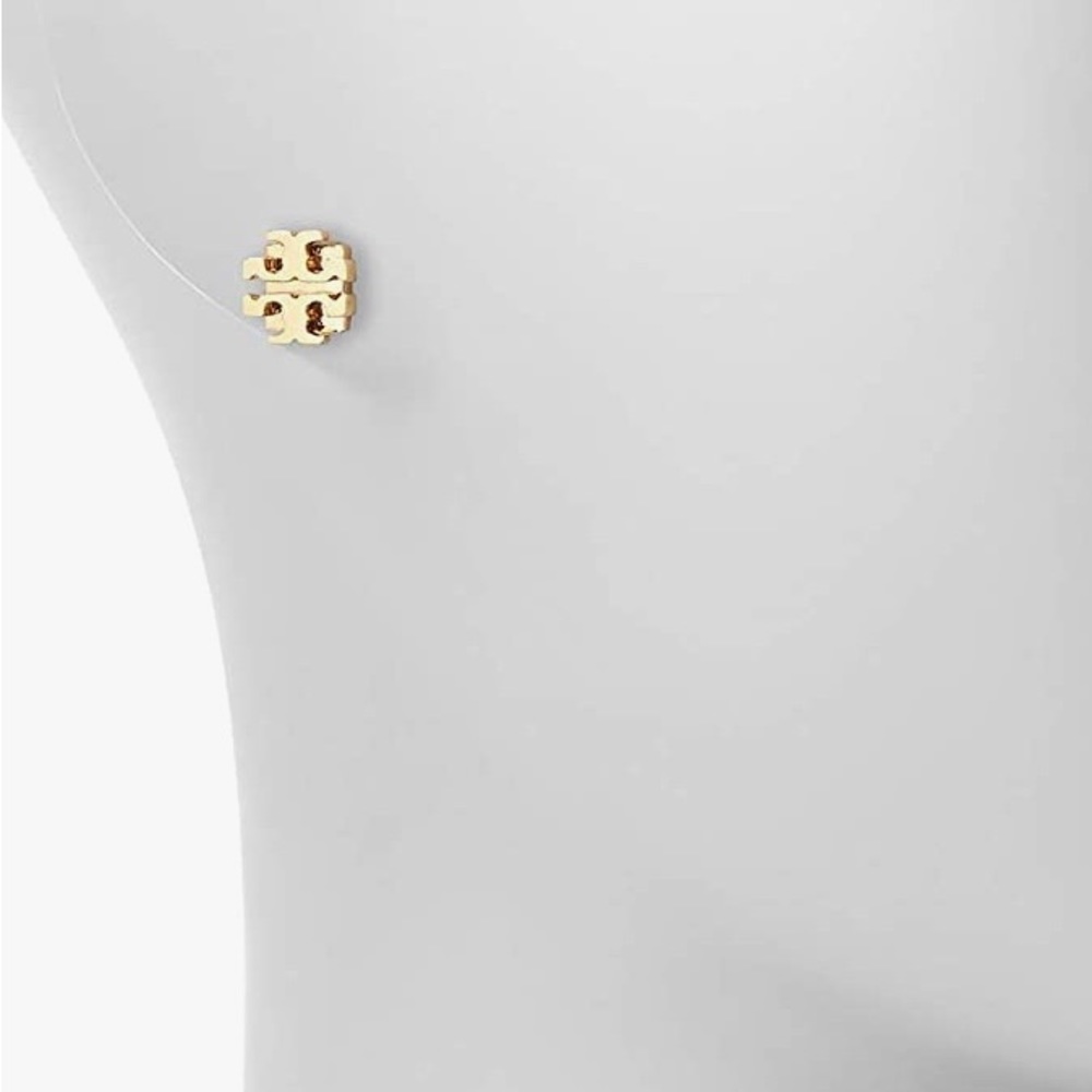 Tory Burch Small T-Logo Stud Earrings, Gold